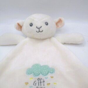 Baby Starters White Lamb Plush Security Blanket - Gift From Above Satin Back Sof